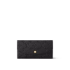 Louis Vuitton Emilie Black Leather Wallet